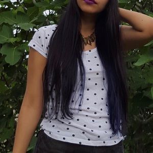 💦Rue 21 polkadot bow back top💦
